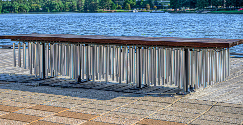 The Woodlands Art Bench Sound of Healing