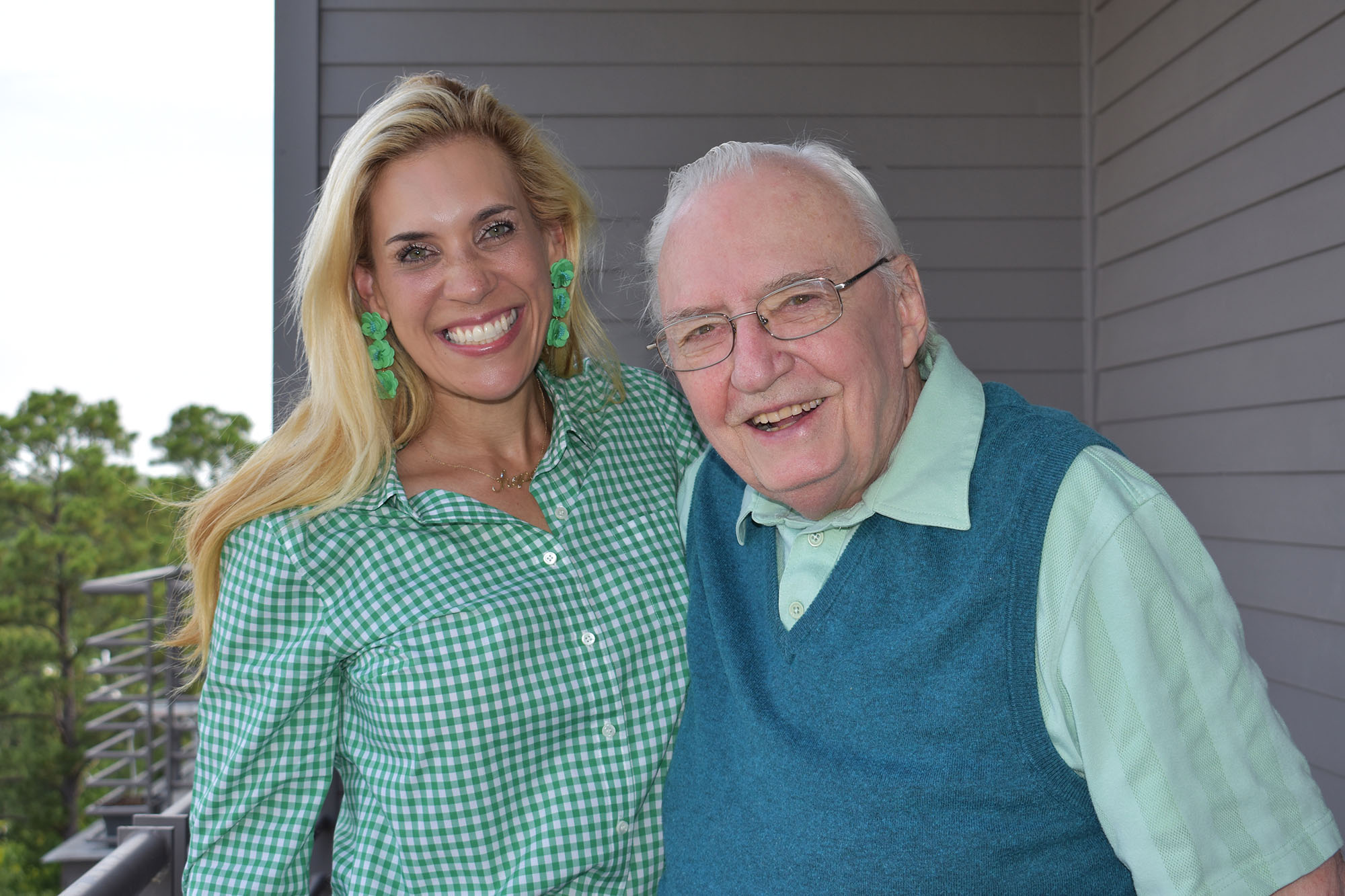 Reverend Don Gebert, Interfaith’s first executive director, is shown here with Missy Herndon, the current president and CEO of Interfaith of The Woodlands.