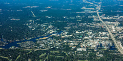 The Woodlands, Texas Aerial Looking North
