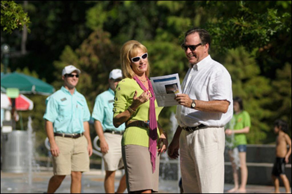 Nelda Blair and Bruce Tough played a pivoted role in the creation of The Woodlands Township governance structure.